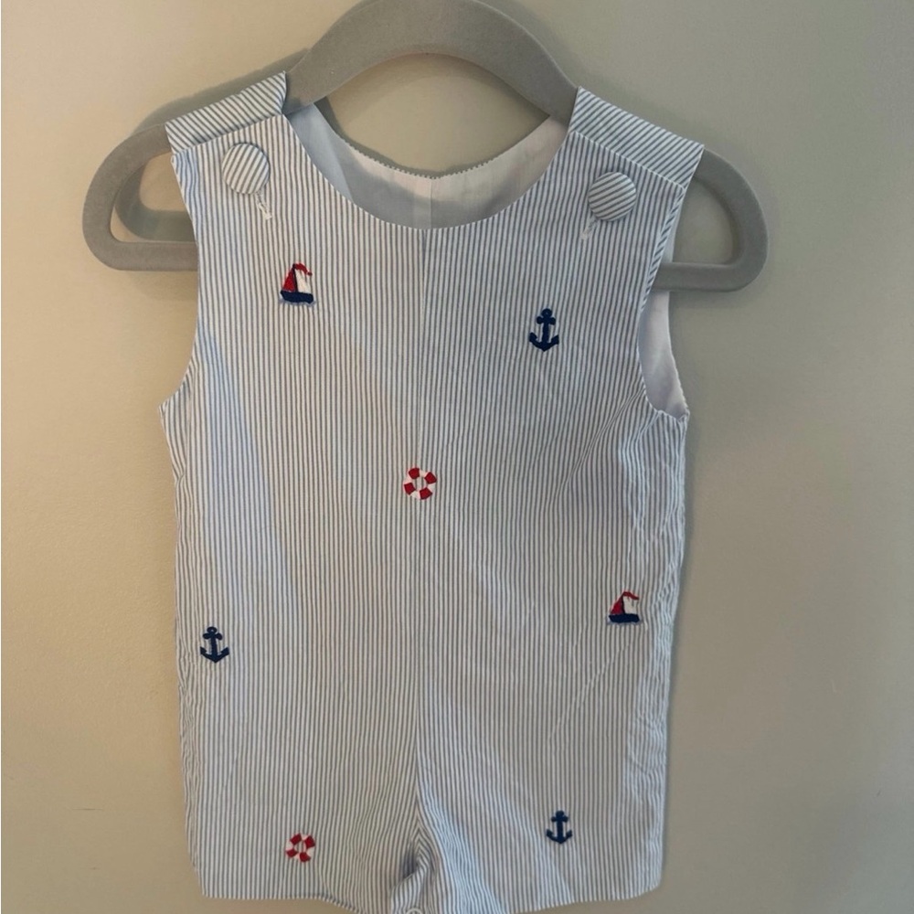 Zucchini Kids Nautical Striped Romper